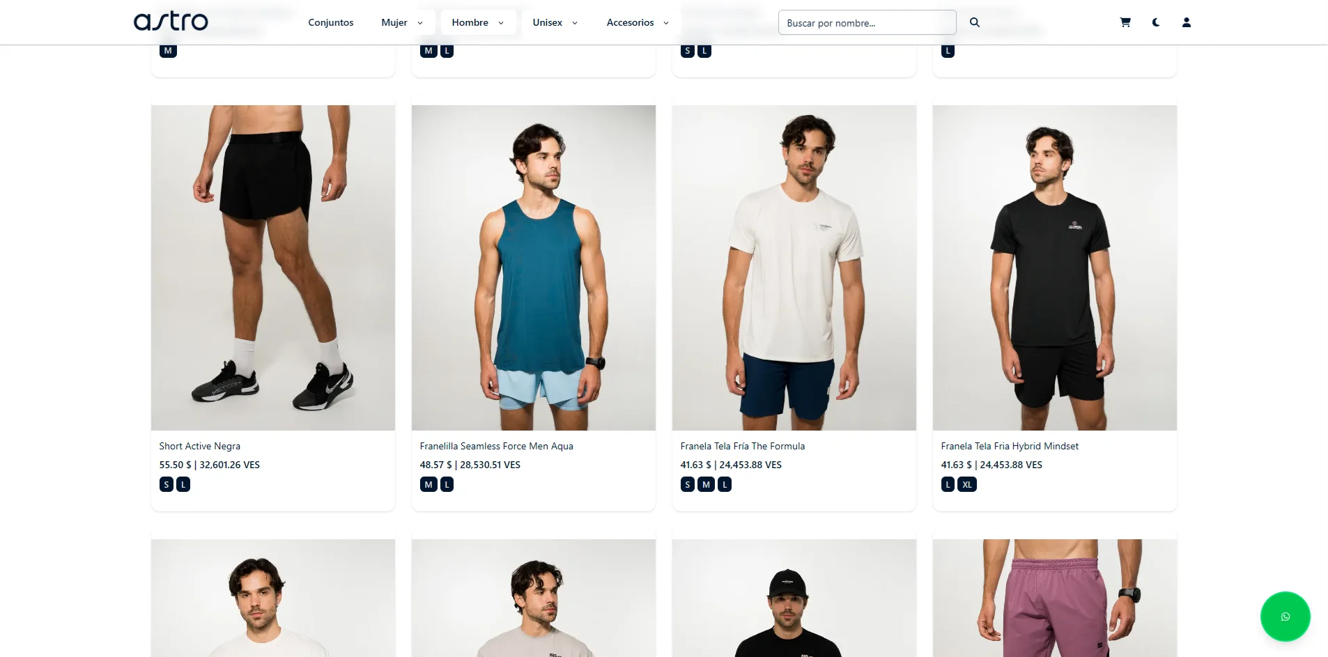 Astro — men's collection