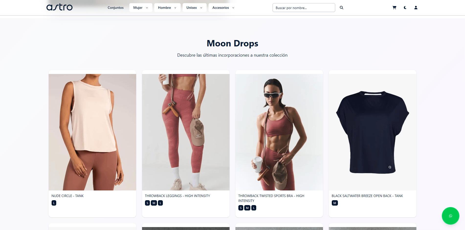 Astro — A made-to-measure sportswear store — trend-first, with credit sales and installments built in.