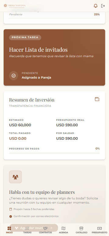 Medianaranja's client portal