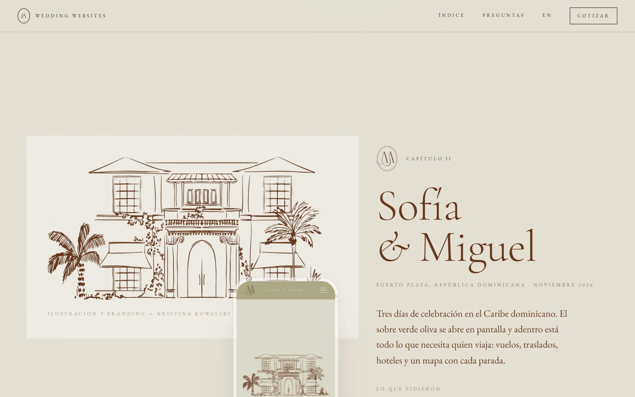 A Wedding Websites chapter