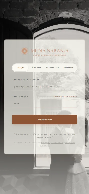 Medianaranja on mobile — sign in